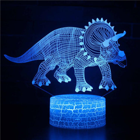 3D Touch Light Night 7 colors remote control - Dinosaur #37