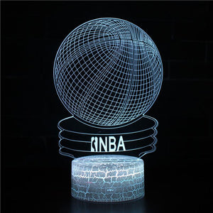 3D Touch Light Night 7 colors remote control - NBA #378