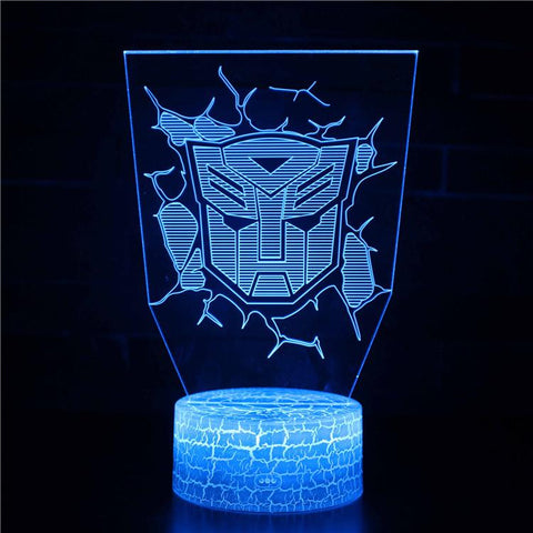 3D Touch Light Night 7 colors remote control - Transformers #460