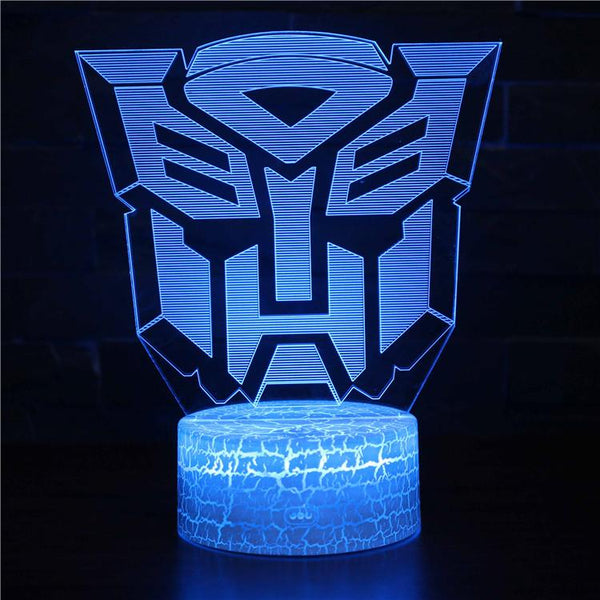 3D Touch Light Night 7 colors remote control - Transformers #458