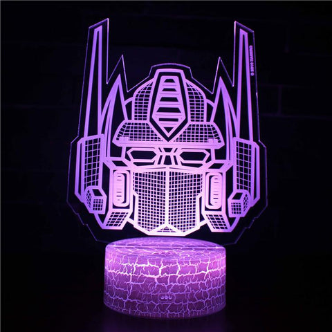 3D Touch Light Night 7 colors remote control - Transformers #456