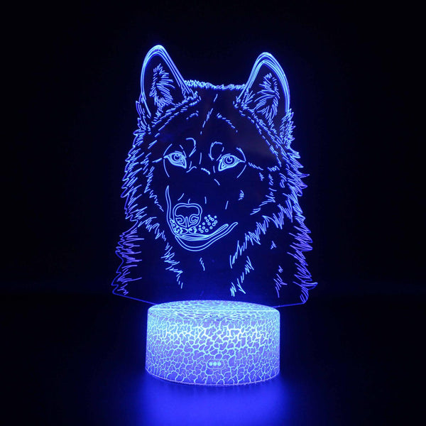 3D Touch Light Night 7 colors remote control - Loup #479