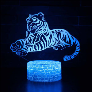 3D Touch Light Night 7 colors remote control - Animal #515