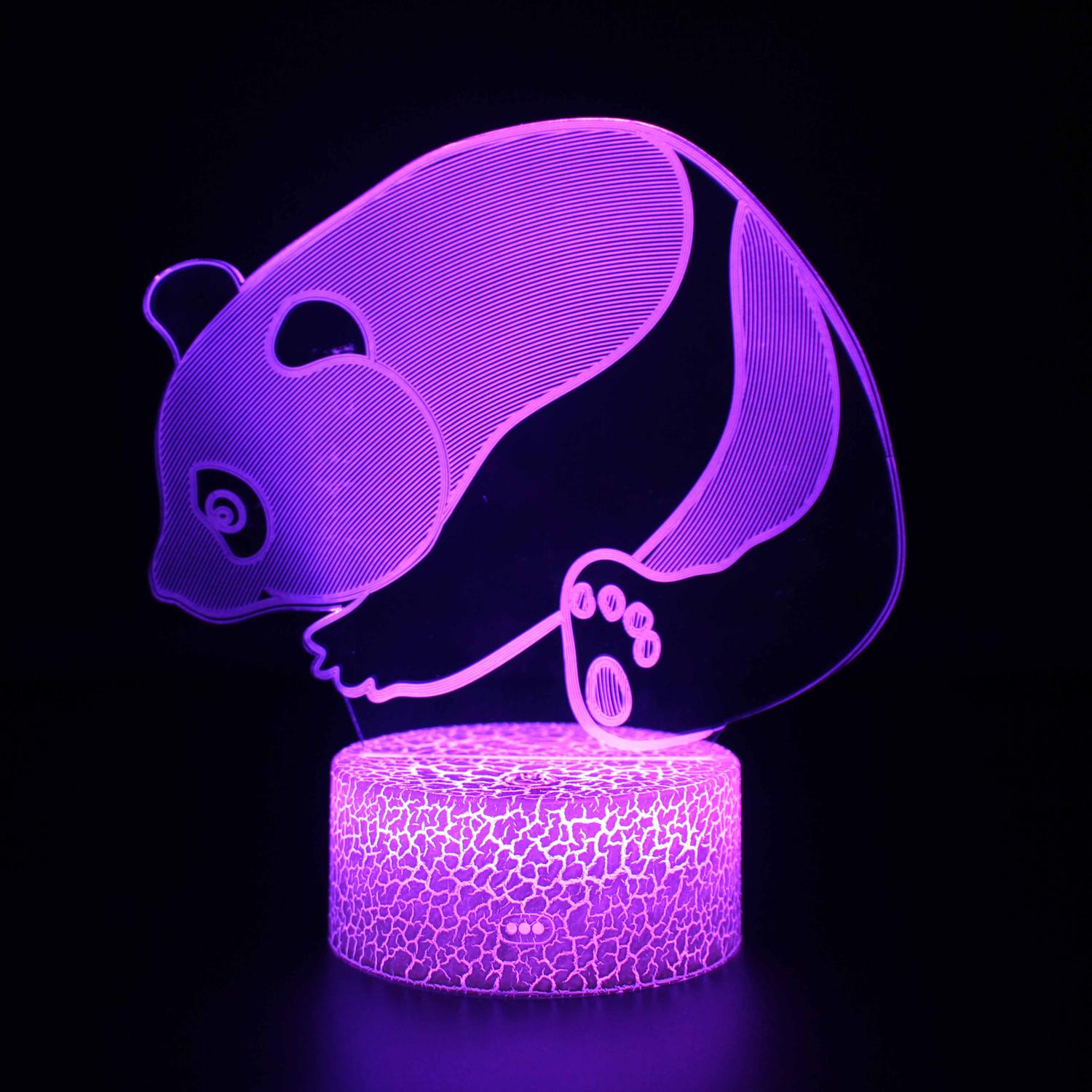 3D Touch Light Night 7 colors remote control - Animal #528