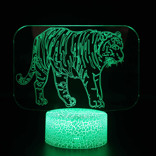 3D Touch Light Night 7 colors remote control - Animal #523