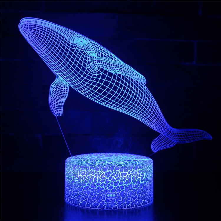 3D Touch Light Night 7 colors remote control - Poisson #560