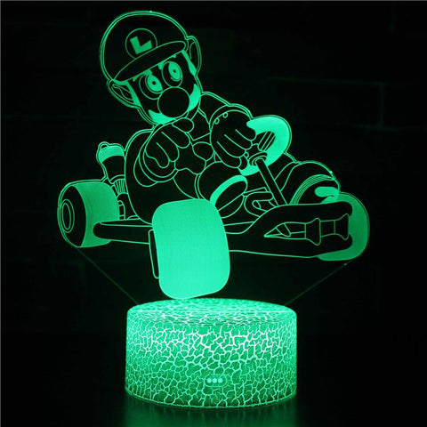 3D Touch Light Night 7 colors remote control - Super Mario #613