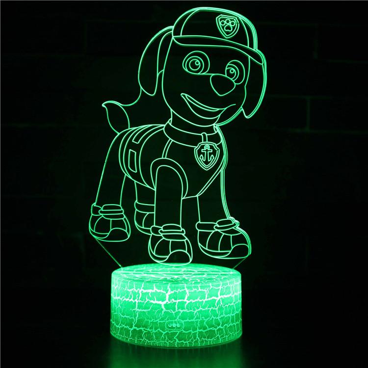 删除3D Touch Light Night 7 colors remote control - PAW Patrol #617