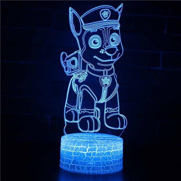 删除3D Touch Light Night 7 colors remote control - PAW Patrol #619