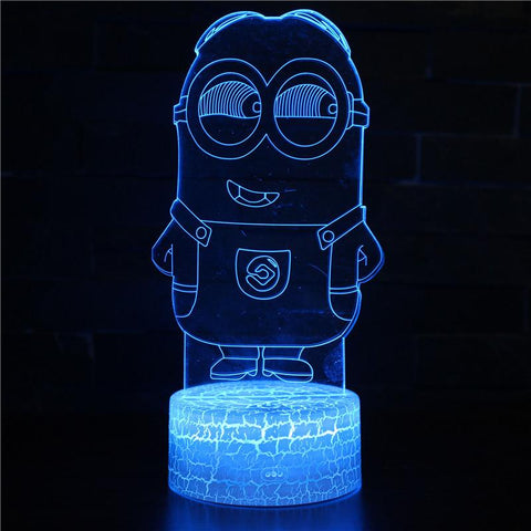 3D Touch Light Night 7 colors remote control - Minions #599