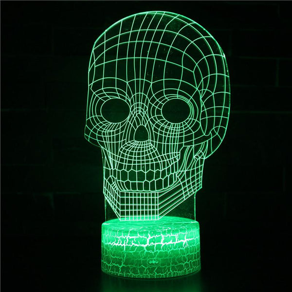 3D Touch Light Night 7 colors remote control - Halloween #666