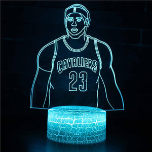 3D Touch Light Night 7 colors remote control - LeBron James #721