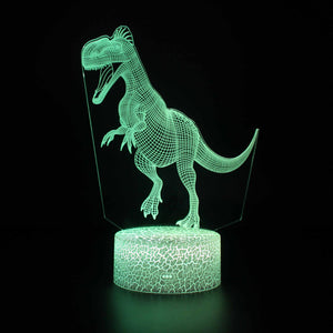 3D Touch Light Night 7 colors remote control - Dinosaur #750