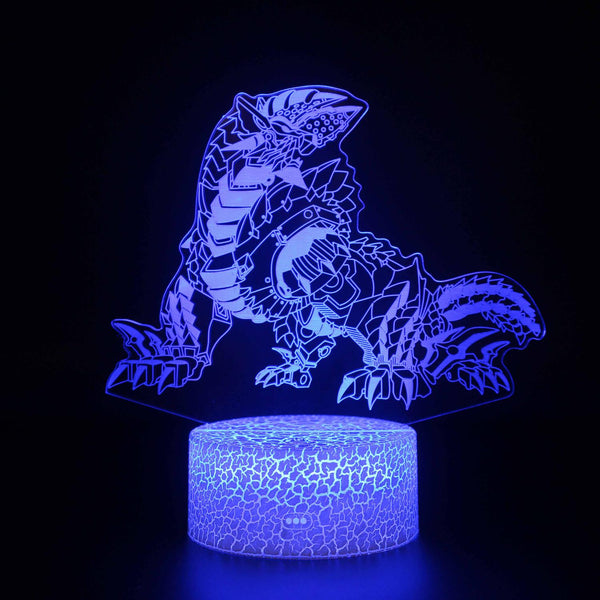 3D Touch Light Night 7 colors remote control - Godzilla #752