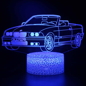 3D Touch Light Night 7 colors remote control - Voiture #870