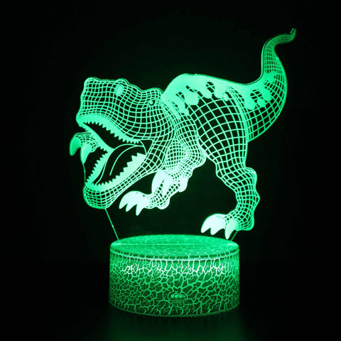 3D Touch Light Night 7 colors remote control - Dinosaur #912