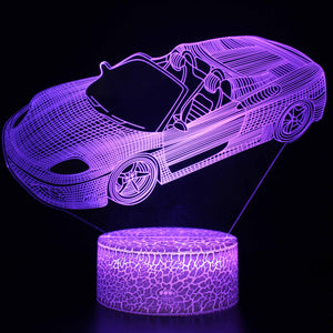 3D Touch Light Night 7 colors remote control - Voiture #949