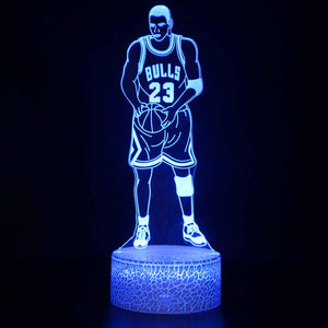 3D Touch Light Night 7 colors remote control - Michael Jordan #1000