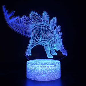 3D Touch Light Night 7 colors remote control - Dinosaur #1102