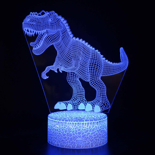 3D Touch Light Night 7 colors remote control - Dinosaur #1101