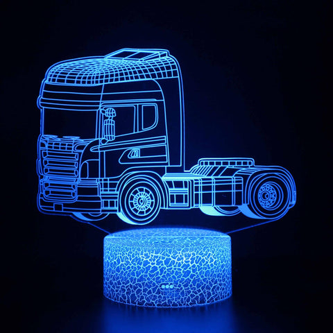 3D Touch Light Night 7 colors remote control - Voiture #1199