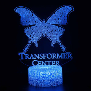 3D Touch Light Night 7 colors remote control - Papillon #1287