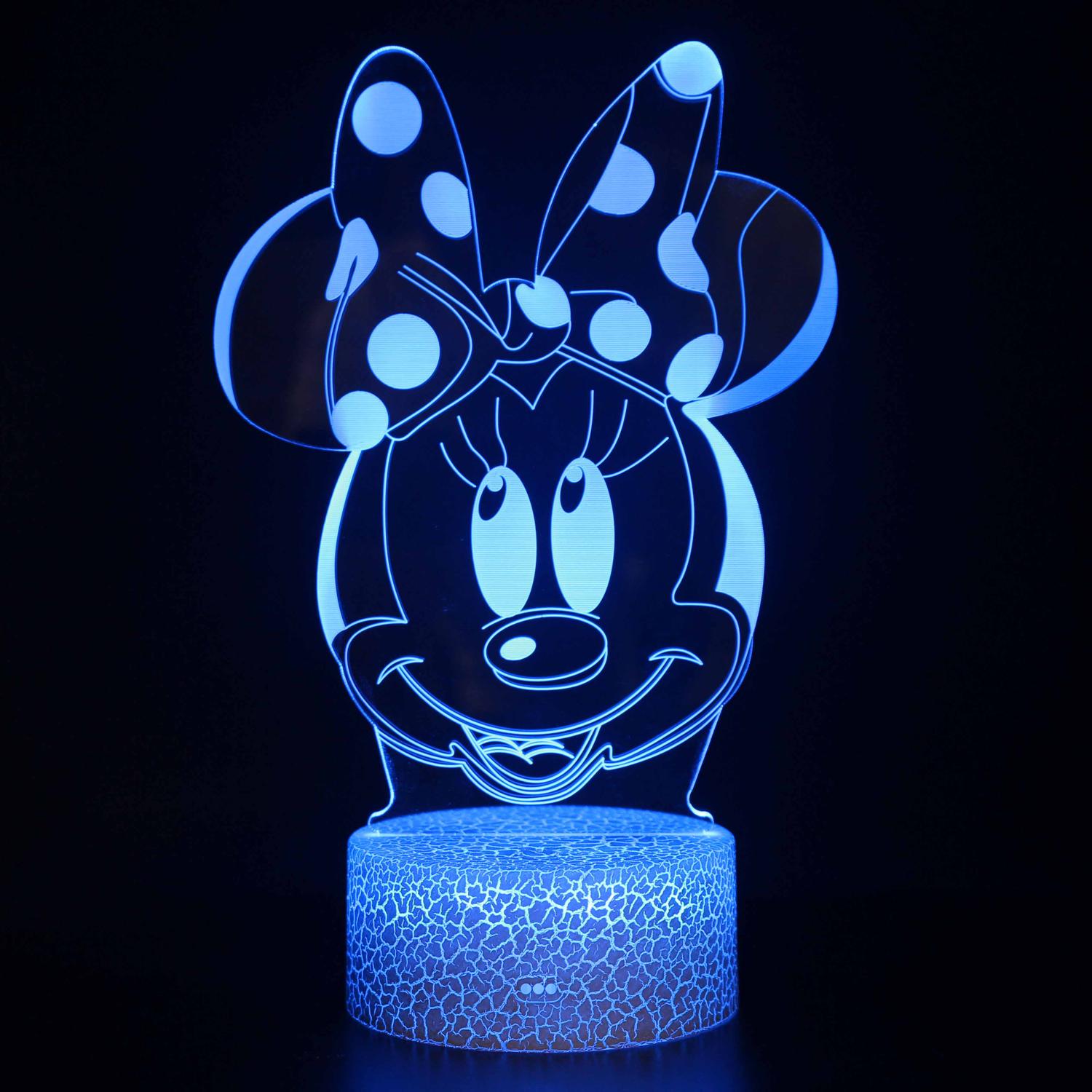 3D Touch Light Night 7 colors remote control - Mickey #1307