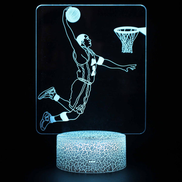 3D Touch Light Night 7 colors remote control - NBA #1421