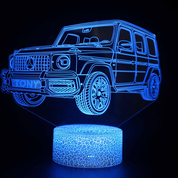 3D Touch Light Night 7 colors remote control - Voiture #1452