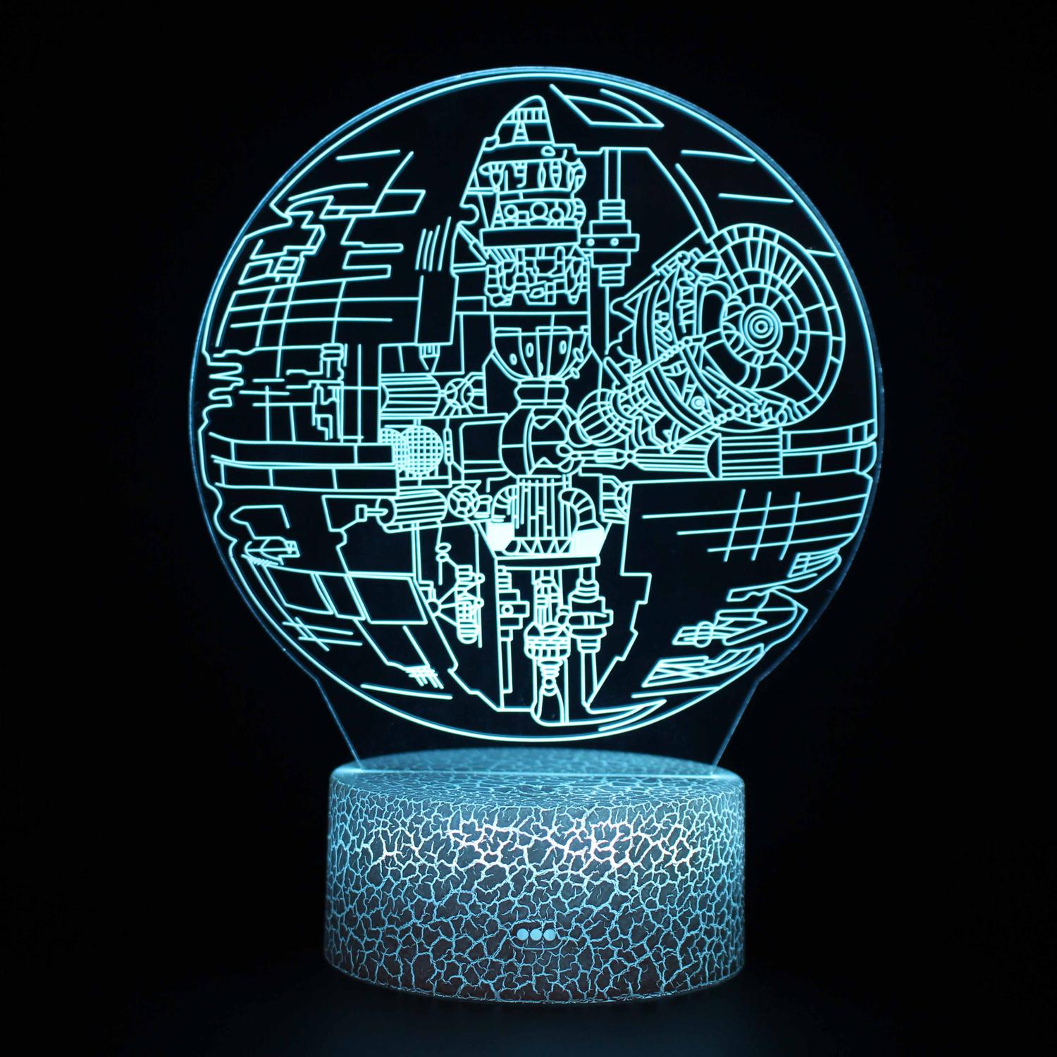 3D Touch Light Night 7 colors remote control - Star Wars #1466