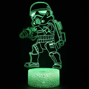 3D Touch Light Night 7 colors remote control - Star Wars #1469