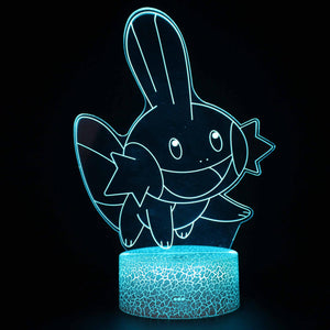 删除3D Touch Light Night 7 colors remote control - Pokemon #1505