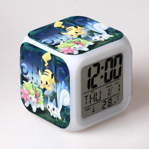 Colorful Multifunctional LED Children's Alarm Clock -Pokémon #30