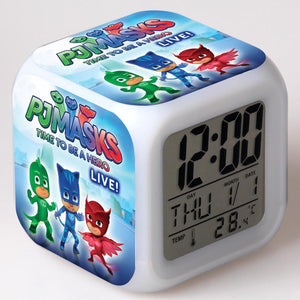 Colorful Multifunctional LED Children's Alarm Clock -M¡§¡éscaras pj #14