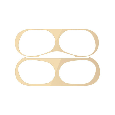 [2pcs] Sticker Protective Decals for Apple AirPods Pro Gold