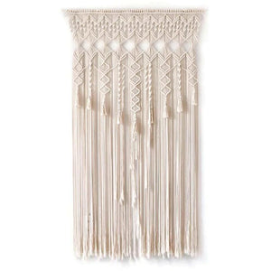 Home Decor Decals Boho Tapestry Wall Hanging Macrame Woven Door Curtain Divider Hanging Dream Catche