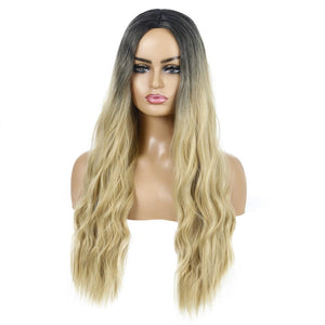 Women's Wig Women's Wavy Curly Hair Women's Wig Head Cover Gradient Long Curly Hair