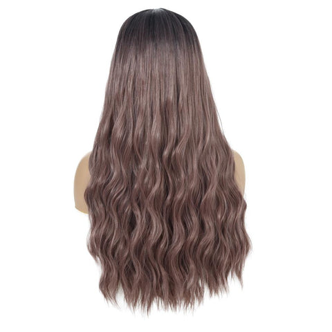 Women's Wig Women's Wavy Curly Hair Women's Wig Head Cover Gradient Long Curly Hair