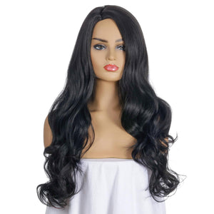 Women's Wig Women's Wavy Long Curly Hair Synthetic Wigs All over Machine Yaki Silk Hair Generation