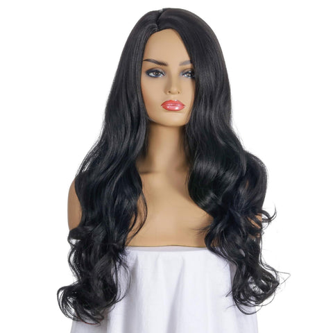 Women's Wig Women's Wavy Long Curly Hair Synthetic Wigs All over Machine Yaki Silk Hair Generation