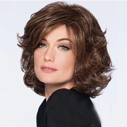 Women's Wig Women's Short Curly Hair Synthetic Wigs Wig