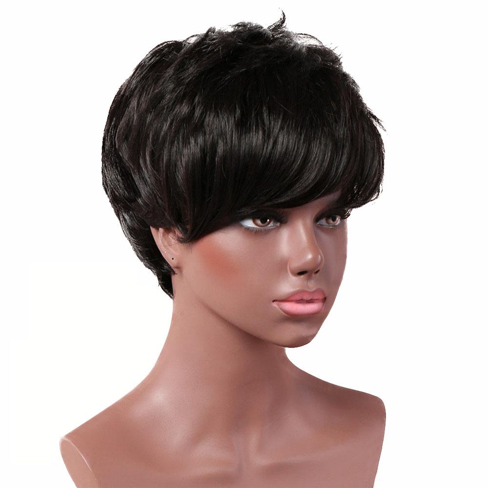 Women's Wig Realistic Wish Short Side Bangs Small Curly Wig