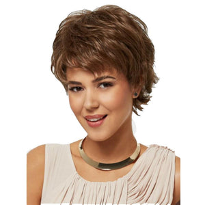 Women's New Wig Women's Fashion Brown Short Straight Hair Wig Sheath Wholesale