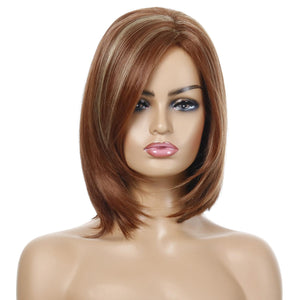 Women's Wig Fashion Women's Side Bangs Short Hair Set Synthetic Wigs Wig