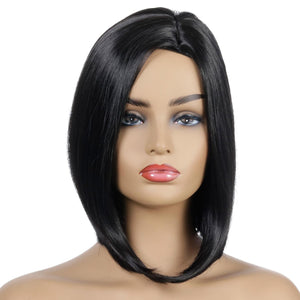 Women Wig Fashion Women Hair Cover Short Straight Hair Synthetic Wigs