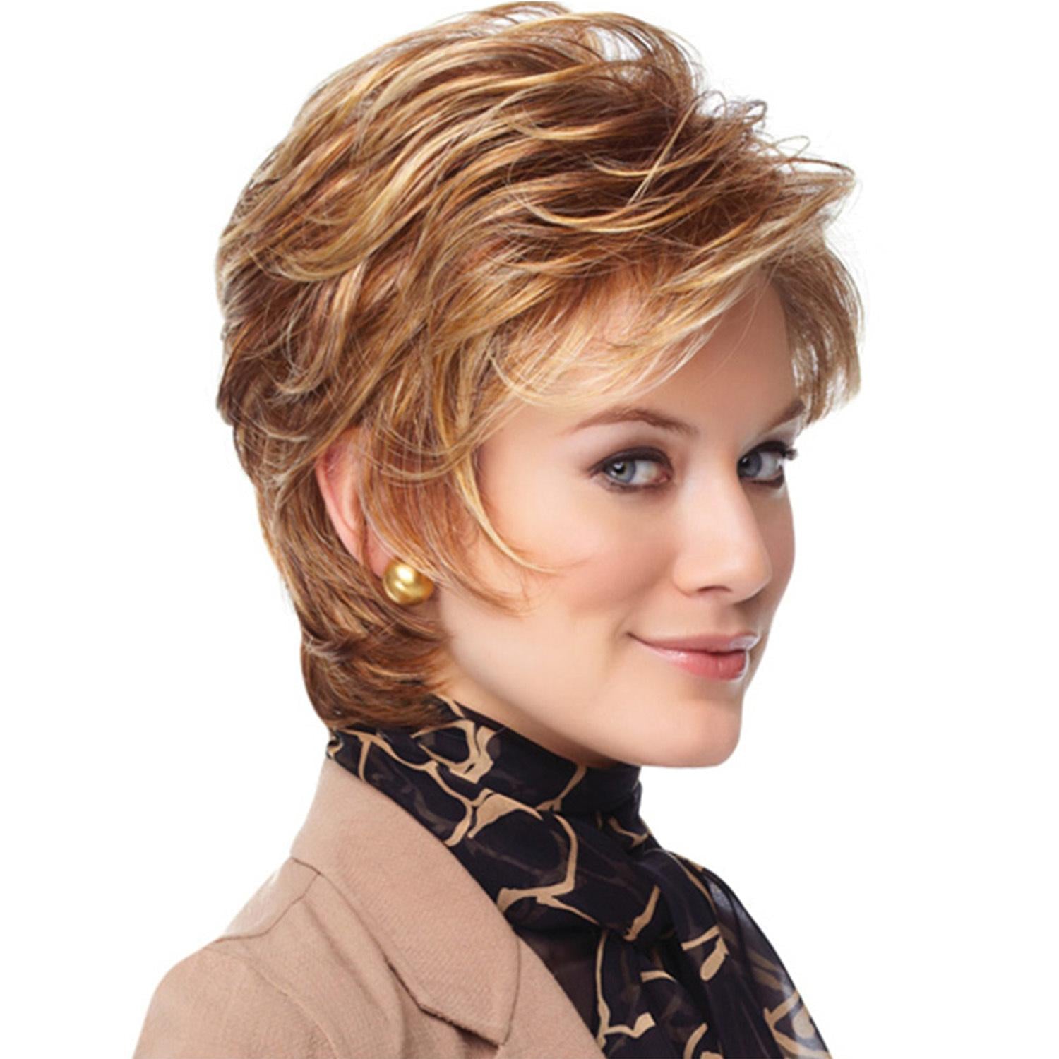 Women's Wig Fashion Short Hair Set Women's Short Curly Hair Synthetic Wigs Wholesale