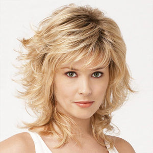 Women's Wig Fashion Realistic Side Bangs Short Curly Wig