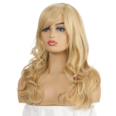 Women's Wig Women's Fashion Chemical Fiber High-Temperature Fiber Long Curly Hair Wig