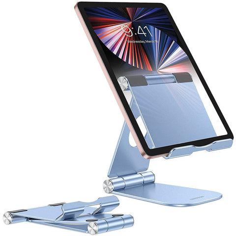 Mouse pads fully foldable tablet stand  omoton tablet holder  adjustable aluminum tablet holder stand desk