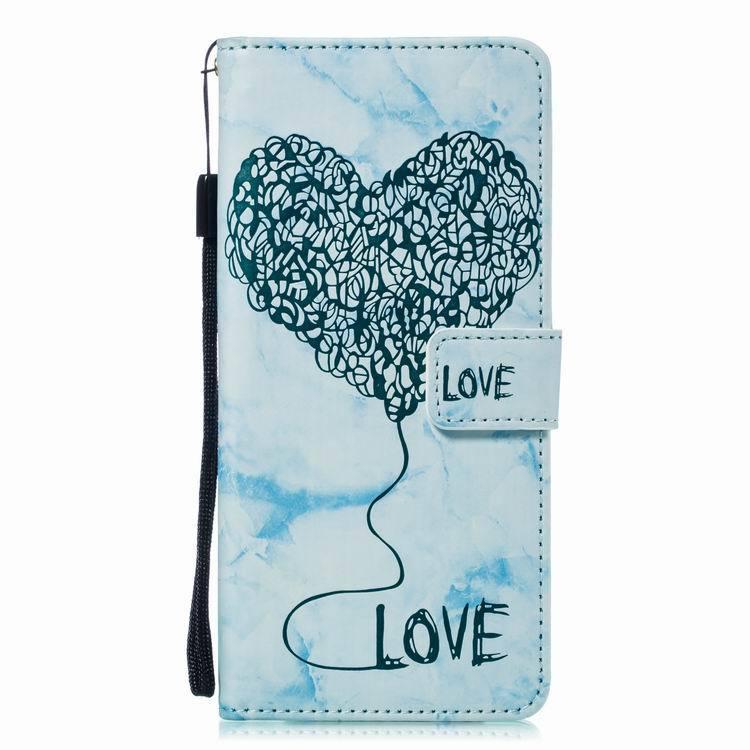 Amor Leather Case for LG V30 - blue